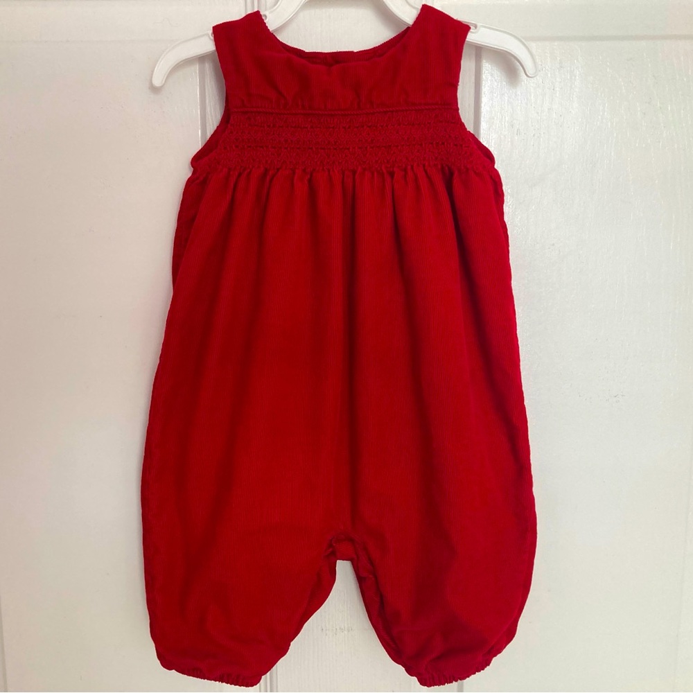 Ralph Lauren 3M red corduroy bubble jumpsuit